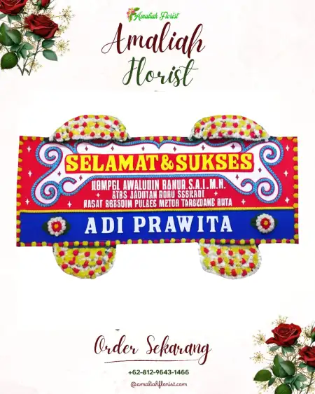 Papan Bunga Ucapan Selamat kesamben blitar